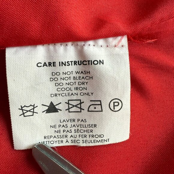 Emanuel Ungaro Size M Red Wool Mohair Blend Single Breasted Blazer Jacket - Picture 6 of 16